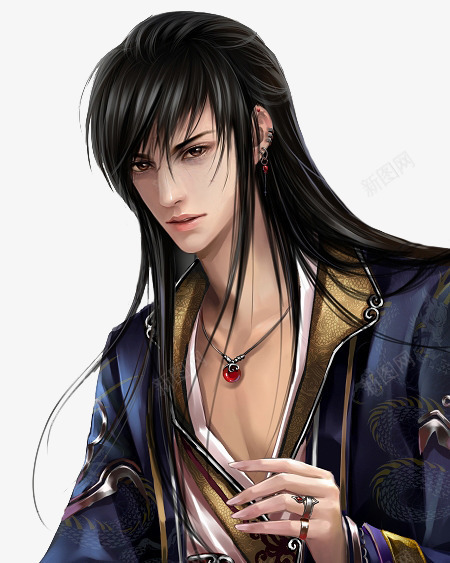 小说古代手绘男png免抠素材_新图网 https://ixintu.com 古代 小说 手绘 男