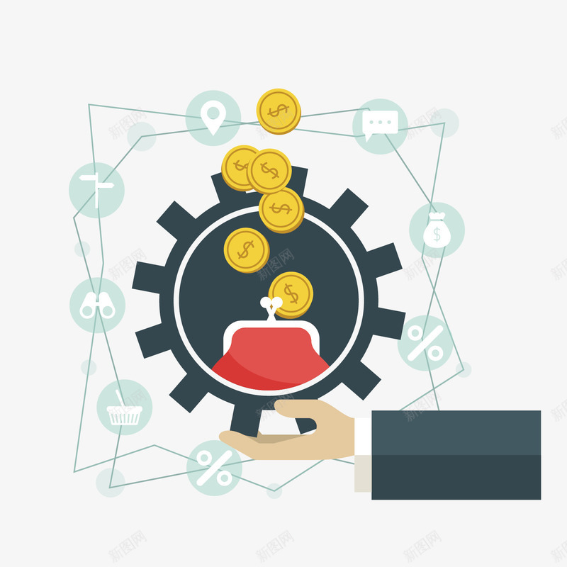 案付款给现金png免抠素材_新图网 https://ixintu.com 付款 图案 素材 给现金 给钱