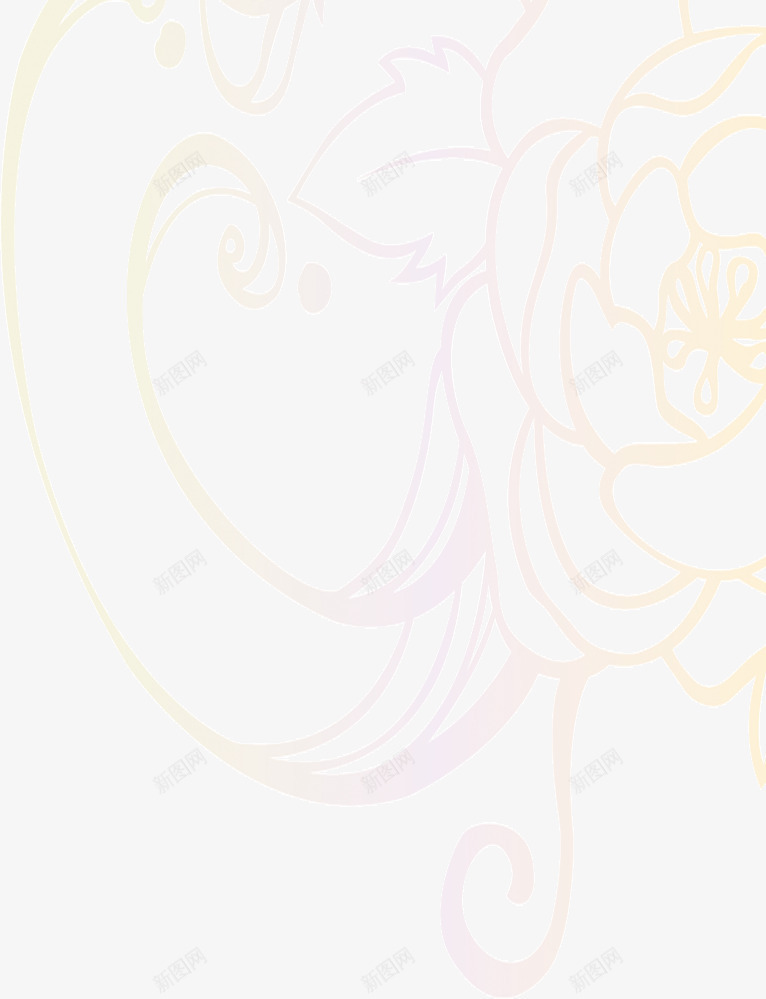 浅色花纹底纹png免抠素材_新图网 https://ixintu.com 底纹 浅色 花纹
