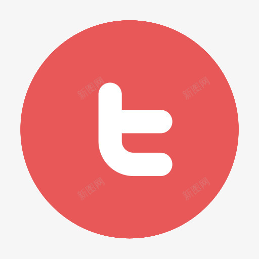 循环现代TW推特红色网站美png免抠素材_新图网 https://ixintu.com Circular TW modern tw twitter 循环 推特 现代
