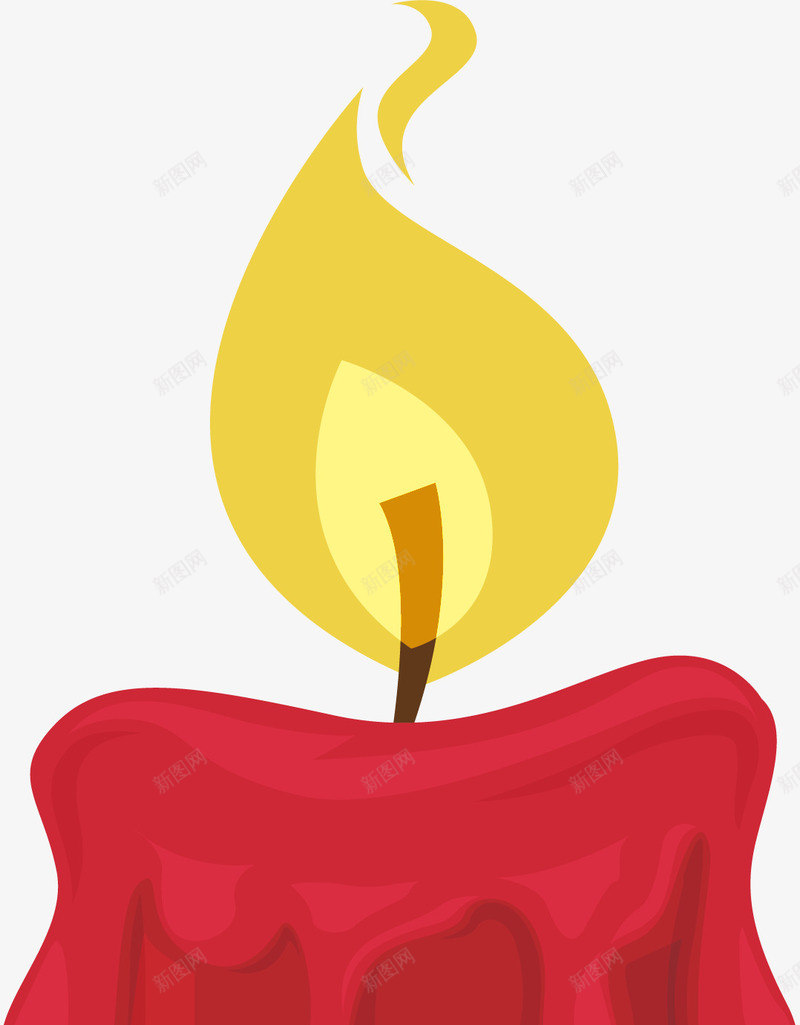 红色的蜡烛矢量图ai免抠素材_新图网 https://ixintu.com 圣诞节 圣诞蜡烛 燃烧蜡烛 矢量png 矢量图 红色蜡烛 蜡烛 蜡烛融化