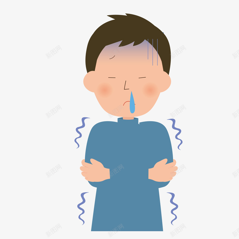 一个感冒的小孩子不舒服矢量图ai免抠素材_新图网 https://ixintu.com 一个感冒的小孩子不舒服免扣矢量图免费下载 儿童感冒 发抖 发烧 发烧发冷 发烧的表情 小孩感冒 怕冷 感冒鼻塞 打颤 流感病毒卡通 流汗 流鼻涕 生病 生老病死 矢量图 脸色发青 脸色差