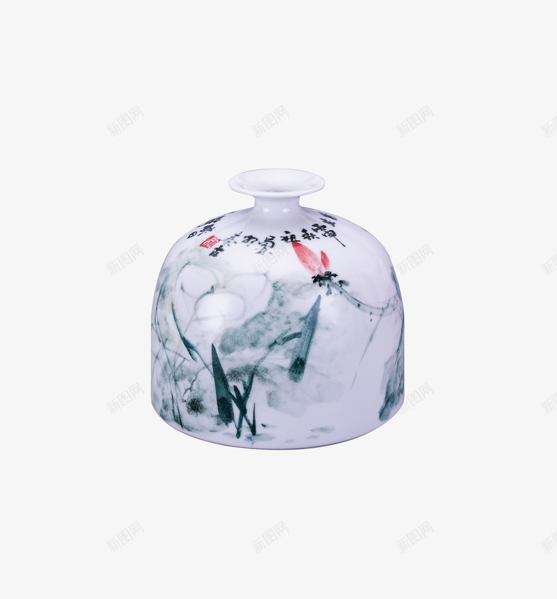 实物中国风陶瓷瓷器摆件png免抠素材_新图网 https://ixintu.com 中式摆设 中式花瓶 产品实物 客厅玄关装饰 工艺品 摄影 摆件 景德镇 瓷器 瓷器水墨画 陶瓷