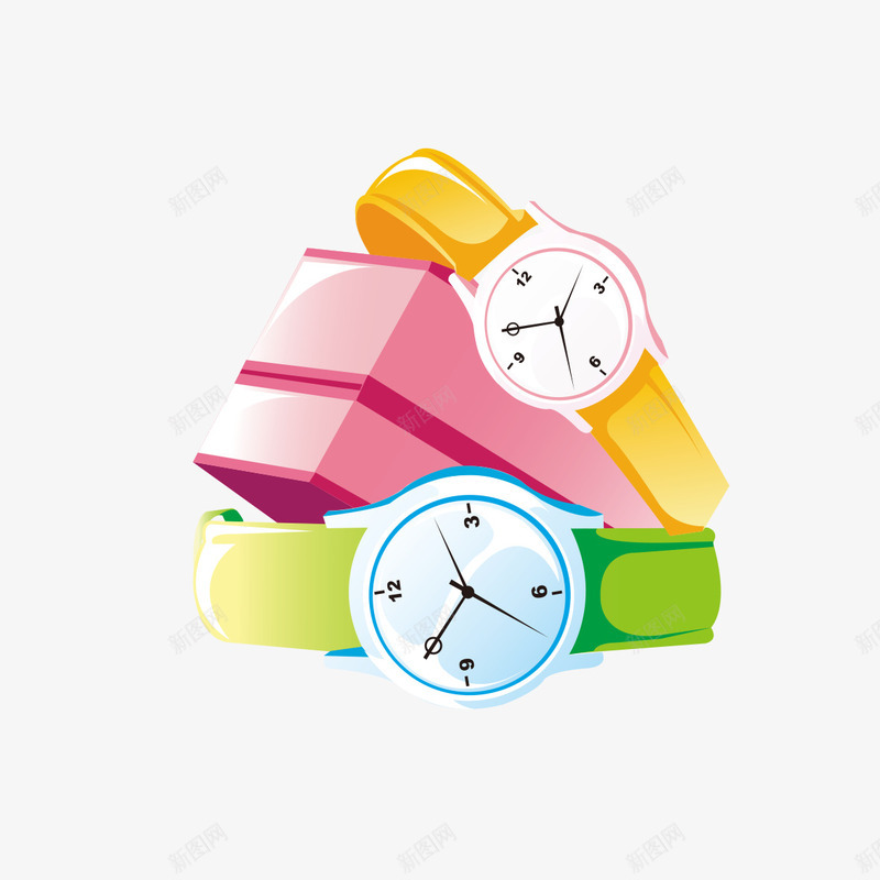 手绘卡通手表图像png免抠素材_新图网 https://ixintu.com 卡通 图像 手绘 手绘卡通手表图像 手表