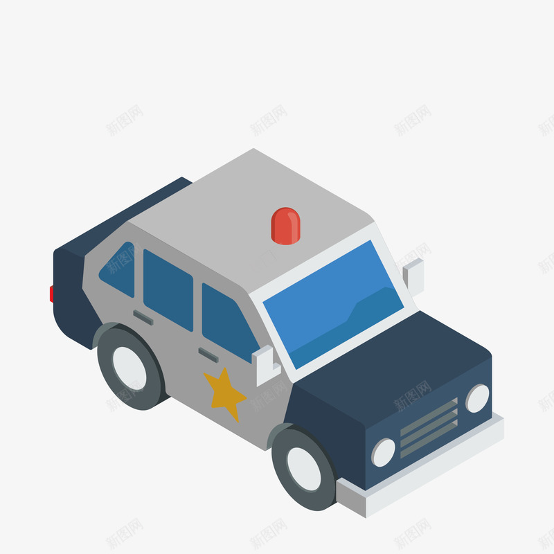 创意精致警察矢量图eps免抠素材_新图网 https://ixintu.com 卡通 图案 小清新 彩色 扁平化 立体 简约 装饰 警察 警车 矢量图