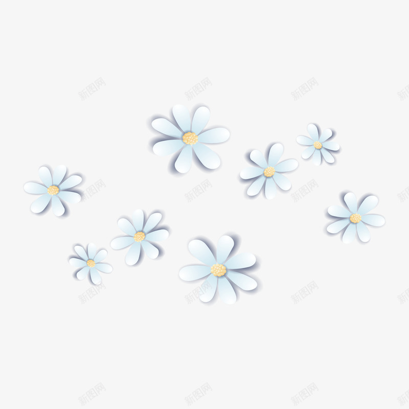 清新淡雅小花png免抠素材_新图网 https://ixintu.com 小花矢量图 清新淡雅图案 花朵图案