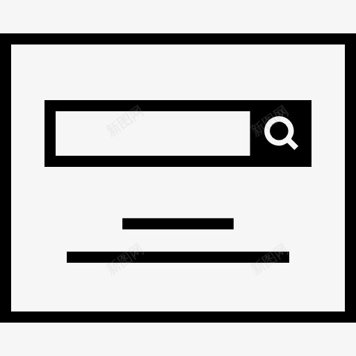 浏览器图标png_新图网 https://ixintu.com 互联网接口 搜索 浏览器 线框 网站 网页 计算