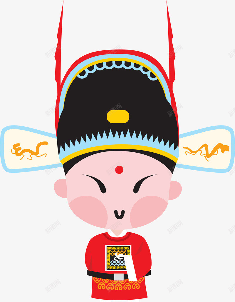 国粹京剧Q版插画状元png免抠素材_新图网 https://ixintu.com Q版 京剧 国粹 插画