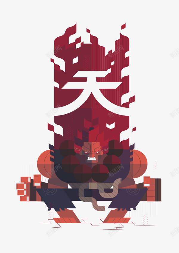 扁平化卡通创意png免抠素材_新图网 https://ixintu.com H5页面 卡通 天 扁平 扁平化 扁平文化 电商卡通 网页设计卡通