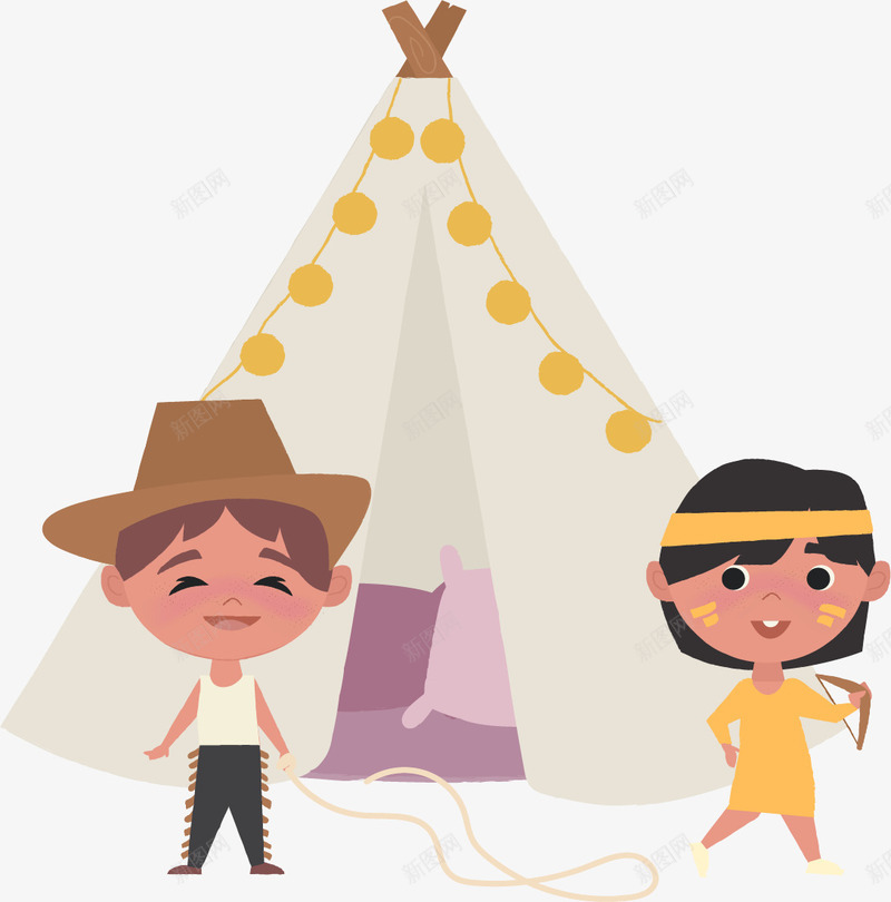 印第安兄妹俩png免抠素材_新图网 https://ixintu.com 二孩 二胎 兄长 可爱 哥哥 哥哥妹妹 哥哥照顾妹妹 妹妹 开心 陪伴