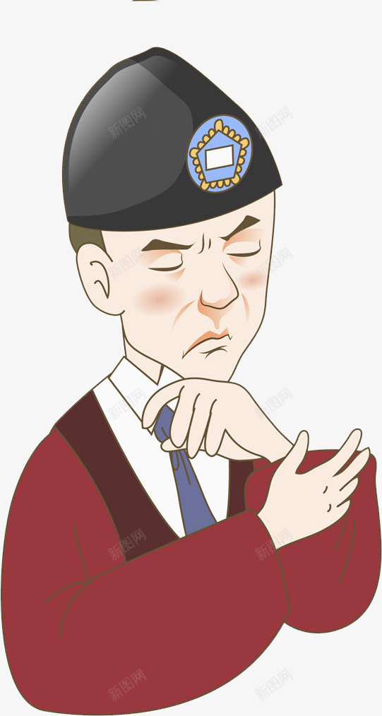 发愁的男人png免抠素材_新图网 https://ixintu.com 发愁 水彩 水彩男人 男士 男性 疑惑 疑问 韩国男人
