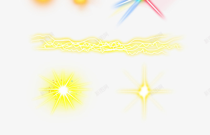 光线特效psd免抠素材_新图网 https://ixintu.com 一束光 亮光 光线 星光 特效