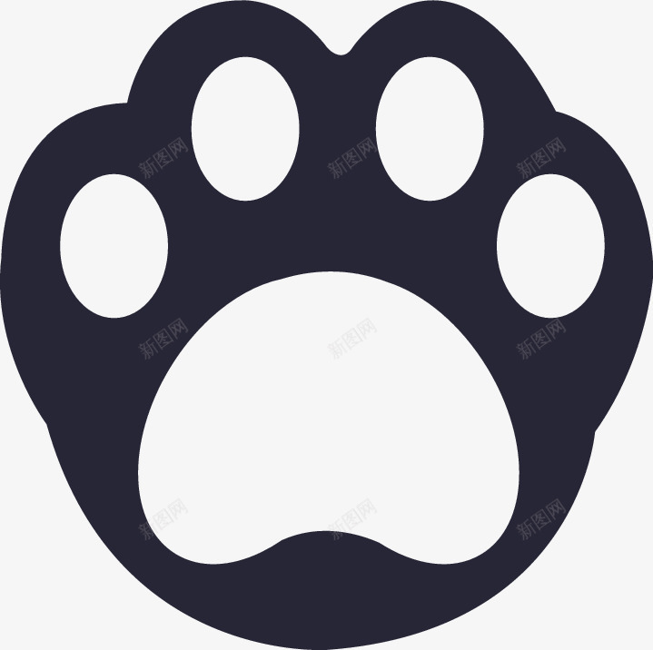 猫爪图标png_新图网 https://ixintu.com 猫爪