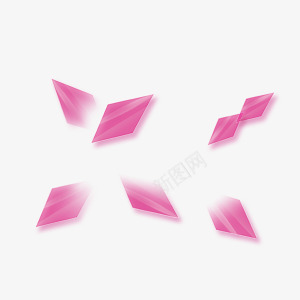 桃红菱形png免抠素材_新图网 https://ixintu.com 光效 四边形 枚红色