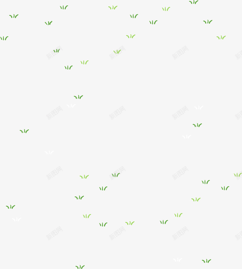 绿色漂浮小草png免抠素材_新图网 https://ixintu.com 植物 绿色小草 草丛 草原 草地 装饰图案