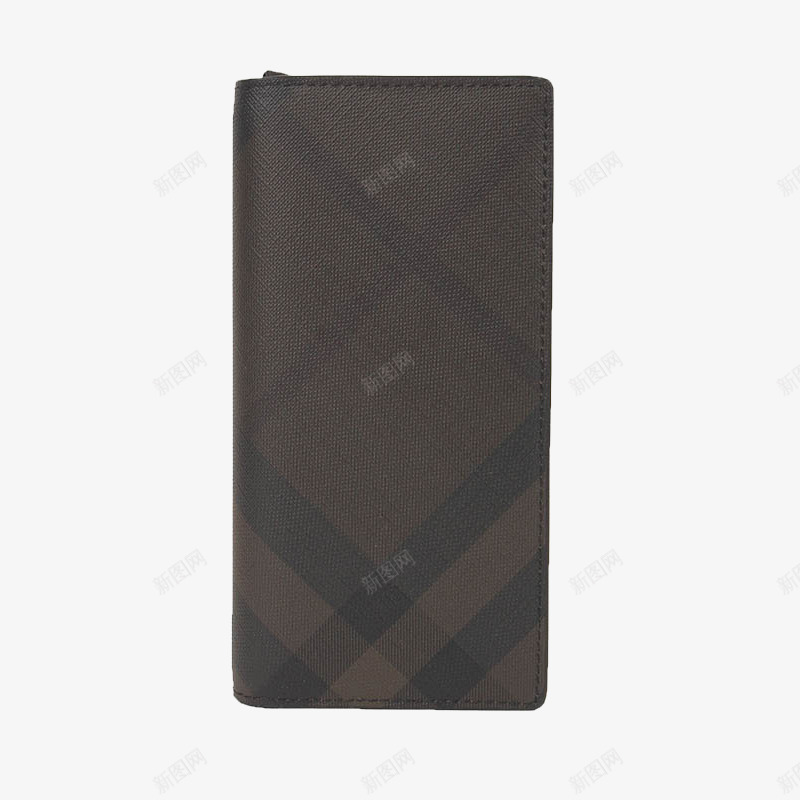 博柏利男士咖啡色钱包png免抠素材_新图网 https://ixintu.com BURBERRY 产品实物 博柏利钱包 咖啡色格纹长款钱包