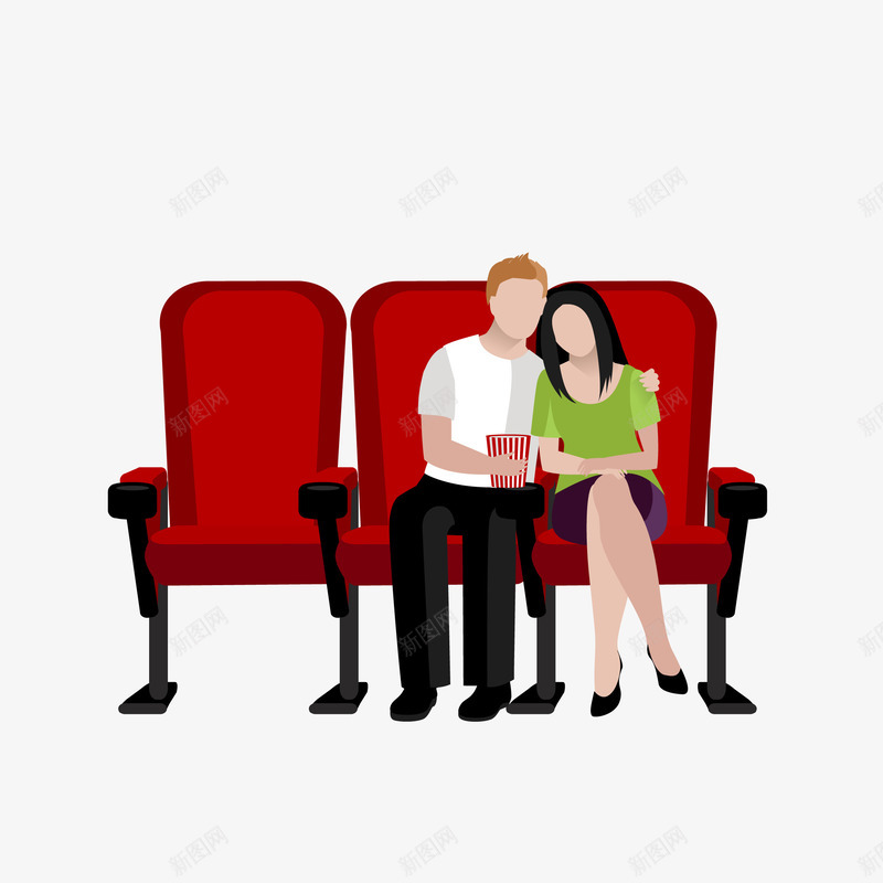 手绘电影院相爱情侣png免抠素材_新图网 https://ixintu.com png免抠图 卡通 手绘 爆米花 爱情 电影色调 电影院 相恋 相爱 看电影