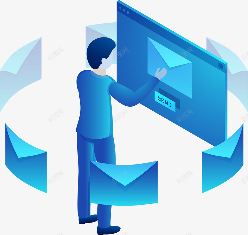 25D务科技立体插画矢量图ai免抠素材_新图网 https://ixintu.com 25D商务科技立体 25D金融 数据 立体插画 立体金融 网络 矢量图