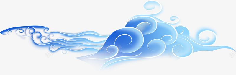 浅蓝祥云背景png免抠素材_新图网 https://ixintu.com 浅蓝 祥云 背景