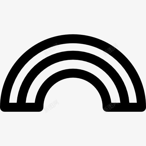 基本的彩虹图标png_新图网 https://ixintu.com 彩虹 桥梁 自然拱 隧道