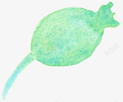 青绿色水墨花蕊图案png免抠素材_新图网 https://ixintu.com 水彩花朵 淡雅花卉装饰图案 花卉绘画书法 花朵水墨画