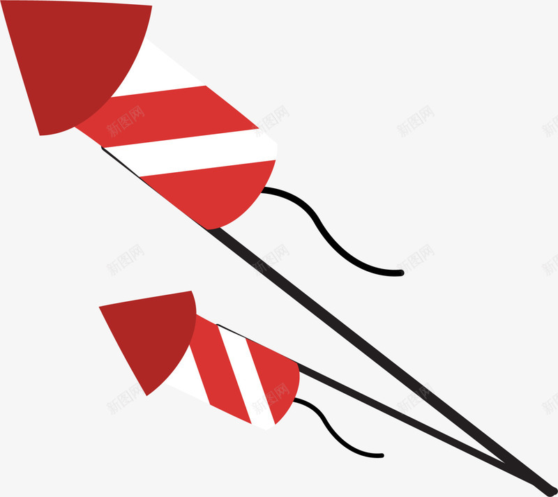 春节红色条纹爆竹png免抠素材_新图网 https://ixintu.com 春节爆竹 春节鞭炮 条纹爆竹 火箭爆竹 红色条纹 红色爆竹