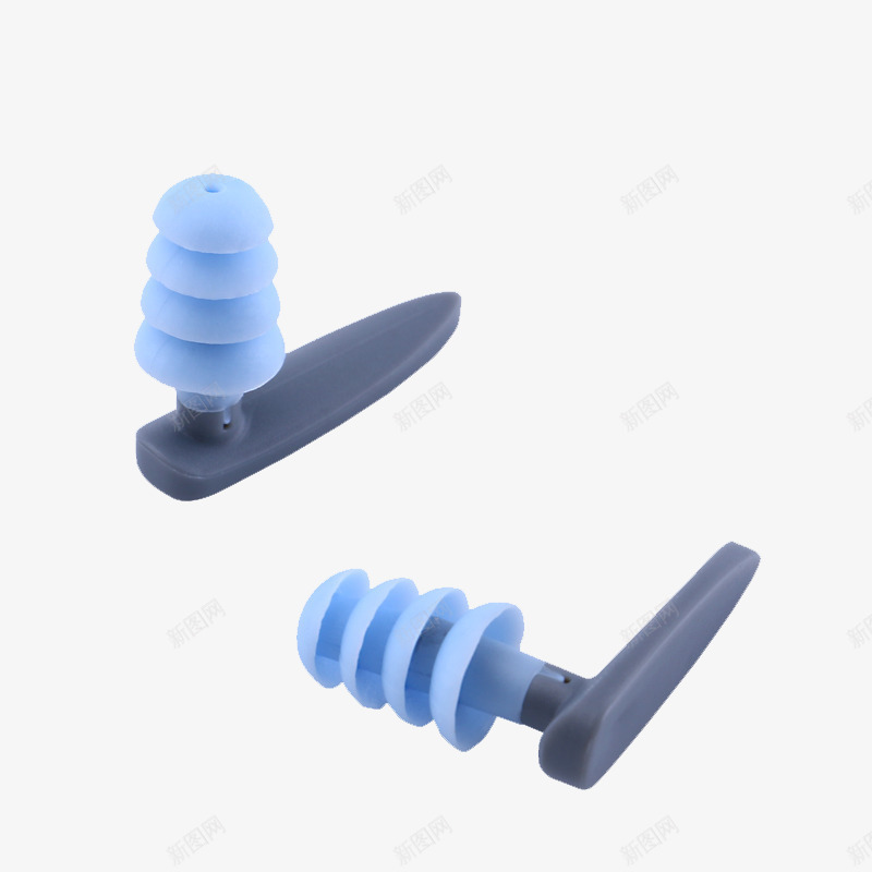 游泳进口硅胶png免抠素材_新图网 https://ixintu.com 产品实物 游泳进口硅胶 男女款超软防水防中耳炎 蓝色 鼻夹耳塞套装