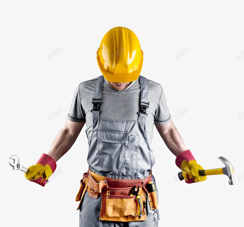 戴安全帽工人png免抠素材_新图网 https://ixintu.com 上班族 安全帽 工人