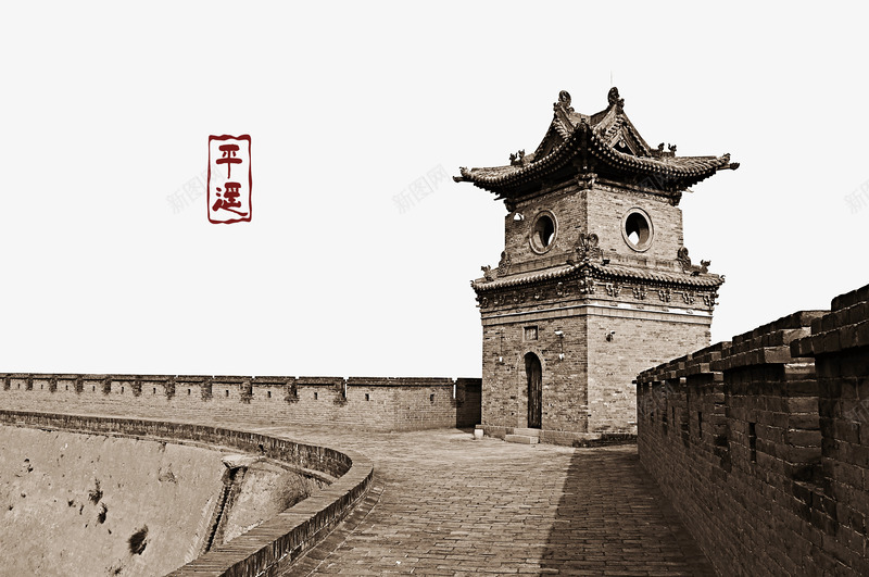 旅游景点山西平遥古城png免抠素材_新图网 https://ixintu.com 山西平遥古城 旅游景点 景点 著名景区