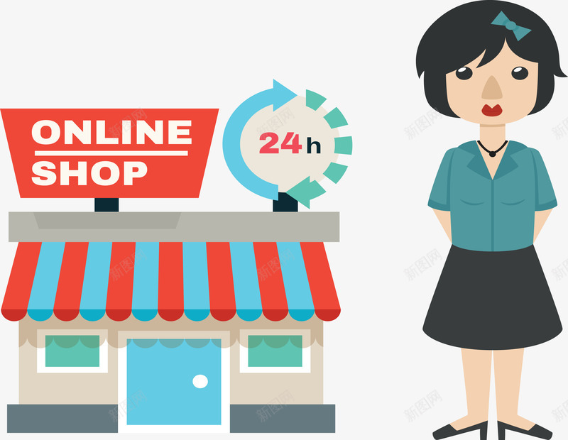 便利店加盟经营png免抠素材_新图网 https://ixintu.com ppt插图 分类信息 扁平创意图 欢迎加盟 结构组合