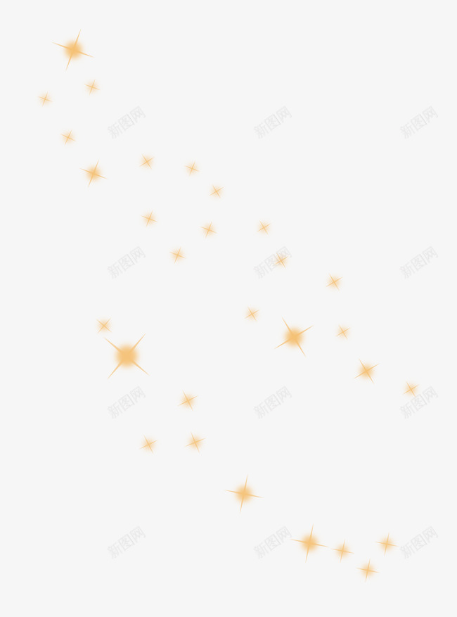 闪光光效效果png免抠素材_新图网 https://ixintu.com 星光素材 闪光光效效果 黄色闪光