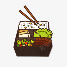 便当png免抠素材_新图网 https://ixintu.com 便当 动漫 卡通 快餐 饭盒