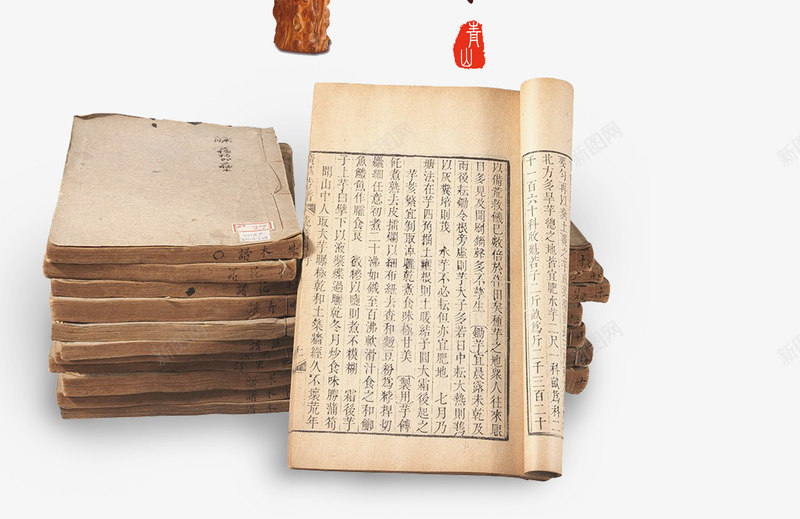 古代读书中国风png免抠素材_新图网 https://ixintu.com 中国风 创意 古 古书 古代书卷 古老的书本 文化 校园文化墙 毛笔 祥云 荷花 读书 鱼儿