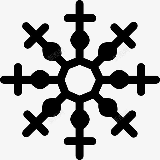 Snowflake图标png_新图网 https://ixintu.com frost 冬天 天气 寒冷 雪