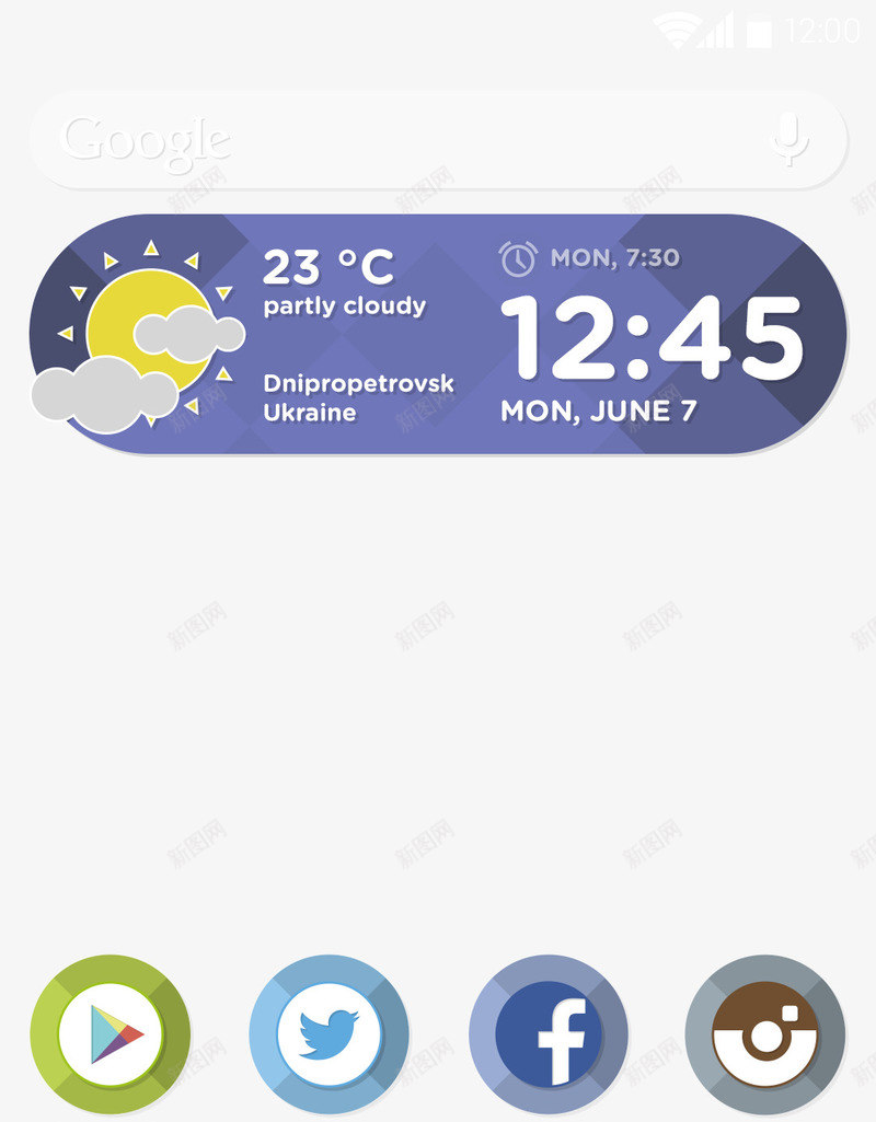 Android启动器主题png免抠素材_新图网 https://ixintu.com Android 启动器主题 手机主题元素