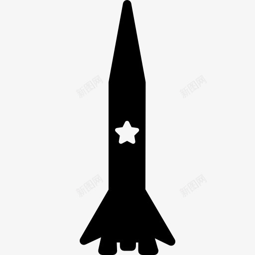 薄的垂直火箭船和一星图标png_新图网 https://ixintu.com 垂直 外层空间 星空间 火箭 船舶 薄 运输船