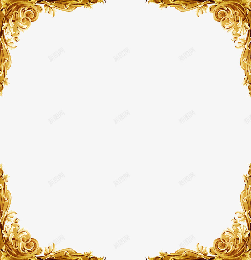 金色边框png免抠素材_新图网 https://ixintu.com psd 地产 地产宣传 地产展板 房地产 房地产宣传 房地产展板 欧式地产 金色底纹 金色背景 黄色