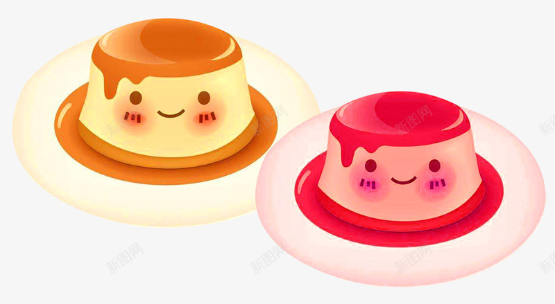 可爱的焦糖布丁png免抠素材_新图网 https://ixintu.com 可爱 布丁 手绘 焦糖布丁 甜品 甜点 鸡蛋布丁