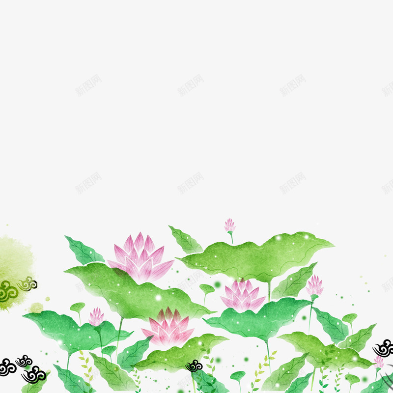 绿色现代节日装饰psd免抠素材_新图网 https://ixintu.com 扫墓 春天 清明 清明时节 清明节 绿色 艺术字 节日 踏青 雨水