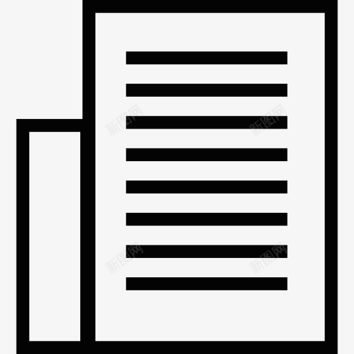文本的页面布局图标png_新图网 https://ixintu.com 技术 文件 文档 模板 段落 页面