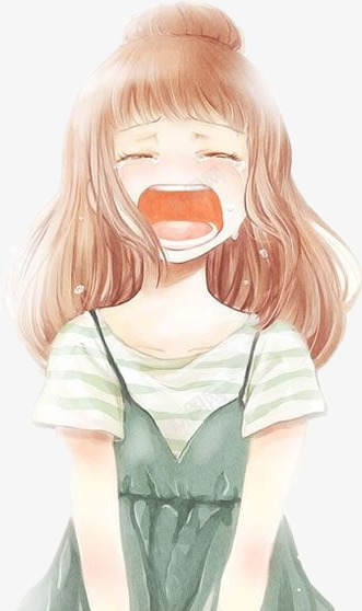 卡通立绘嚎啕大哭女孩png免抠素材_新图网 https://ixintu.com 卡通 嚎啕大哭 女孩