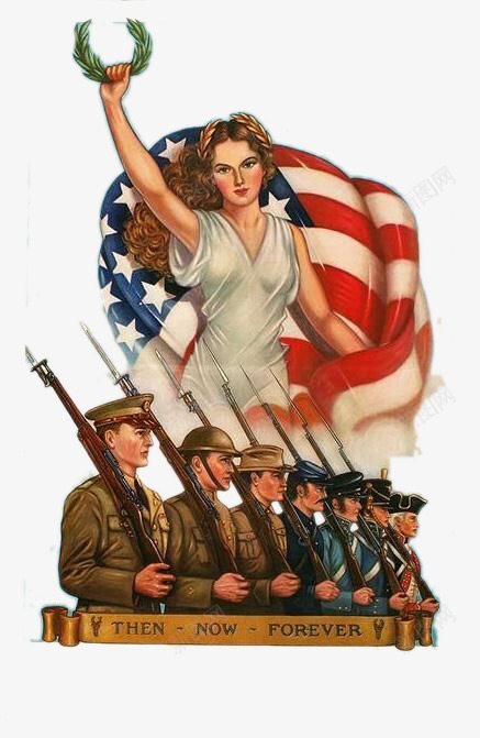 美国自由女神与士兵png免抠素材_新图网 https://ixintu.com 士兵 战争 美国 自由女神