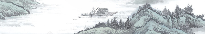 山水画psd免抠素材_新图网 https://ixintu.com 中国风 国画 山水画