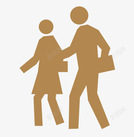 咖啡色之人群图标png_新图网 https://ixintu.com 人 咖啡 形状 群
