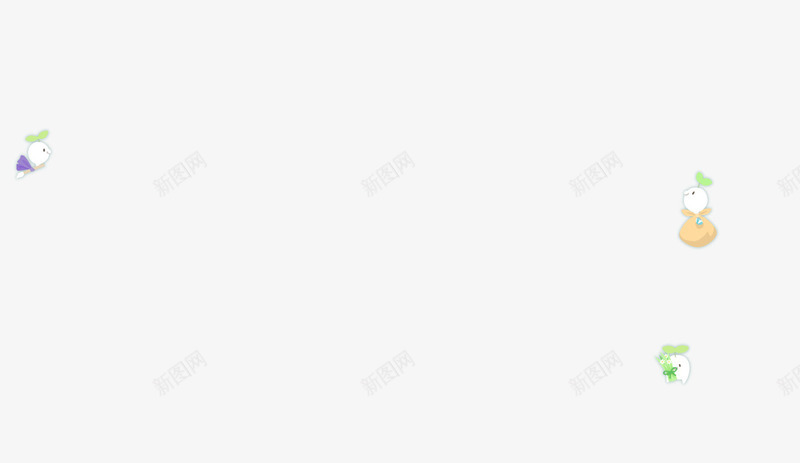 漂浮兔子卡通兔子png免抠素材_新图网 https://ixintu.com 兔子 卡通 漂浮