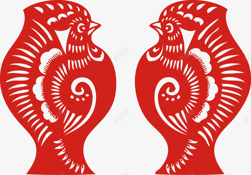 花瓶鸡生肖鸡年剪纸春节元旦矢量图ai免抠素材_新图网 https://ixintu.com 元旦 剪纸 春节 生肖 花瓶 花瓶鸡生肖鸡年剪纸春节元旦新年矢量素材图片 矢量图