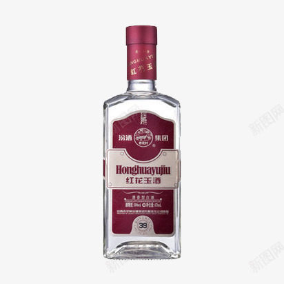 汾酒红花玉酒png免抠素材_新图网 https://ixintu.com 产品实物 低度粮食酒 杏花村 汾酒 白酒 红花玉酒