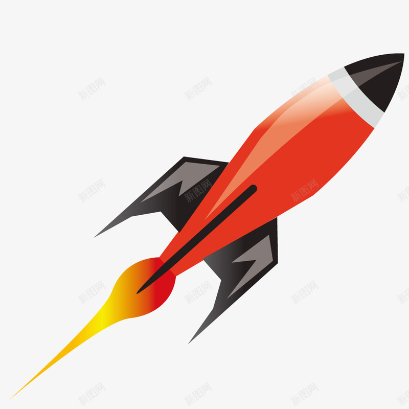 火箭飞行器png免抠素材_新图网 https://ixintu.com 工具 手绘 模型 武器 飞行器