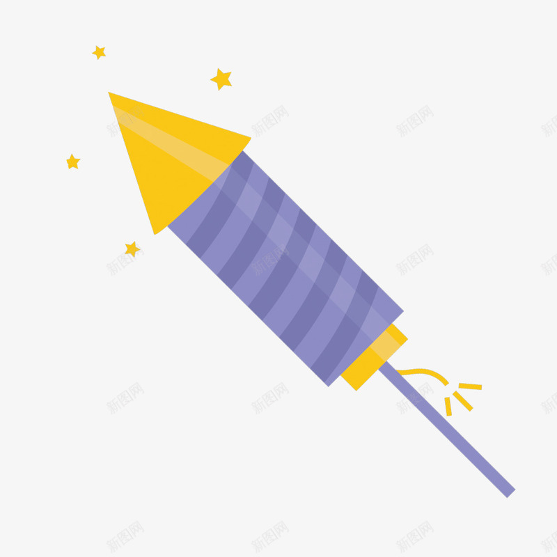 新年火箭炮矢量图eps免抠素材_新图网 https://ixintu.com 新年素材 火箭炮 矢量素材 素材 矢量图