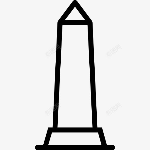 方尖碑图标png_新图网 https://ixintu.com 华盛顿 国家广场 地标性建筑 建筑 方尖碑 纪念碑 美国